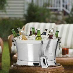 New 🌟 Mikasa® 30 Quart Double Wall Beverage Tub with Stand and Tools 😍 -Deals serveware Store 30 quart double wall beverage tub with stand and tools 5245941 4