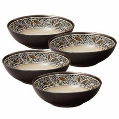 Brand new 🤩 Gourmet Basics® Alexandria Set of 4 Individual Pasta Bowls 👏