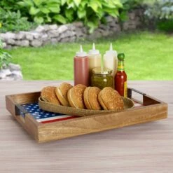 Promo ✔️ Gourmet Basics® American Flag Lazy Susan Serve Tray 🧨 9 Promo ✔️ Gourmet Basics® American Flag Lazy Susan Serve Tray 🧨 -Deals serveware Store american flag lazy susan serve tray 5266467 4