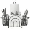 Brand new 🤩 Gourmet Basics® Art Deco Hostess Buffet Storage Caddy 🌟 -Deals serveware Store art deco picnic caddy 5282088 1