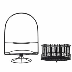 Brand new ✔️ Gourmet Basics® Band and Stripe Swivel Hostess Buffet Storage Caddy 😉 -Deals serveware Store band and stripe picnic caddy 5282086 4