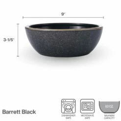 Best Pirce 😍 Mikasa® Barrett Black Vegetable Serve Bowl 🎉 9 Best Pirce 😍 Mikasa® Barrett Black Vegetable Serve Bowl 🎉 -Deals serveware Store barrett black vegetable serve bowl 5290853 3