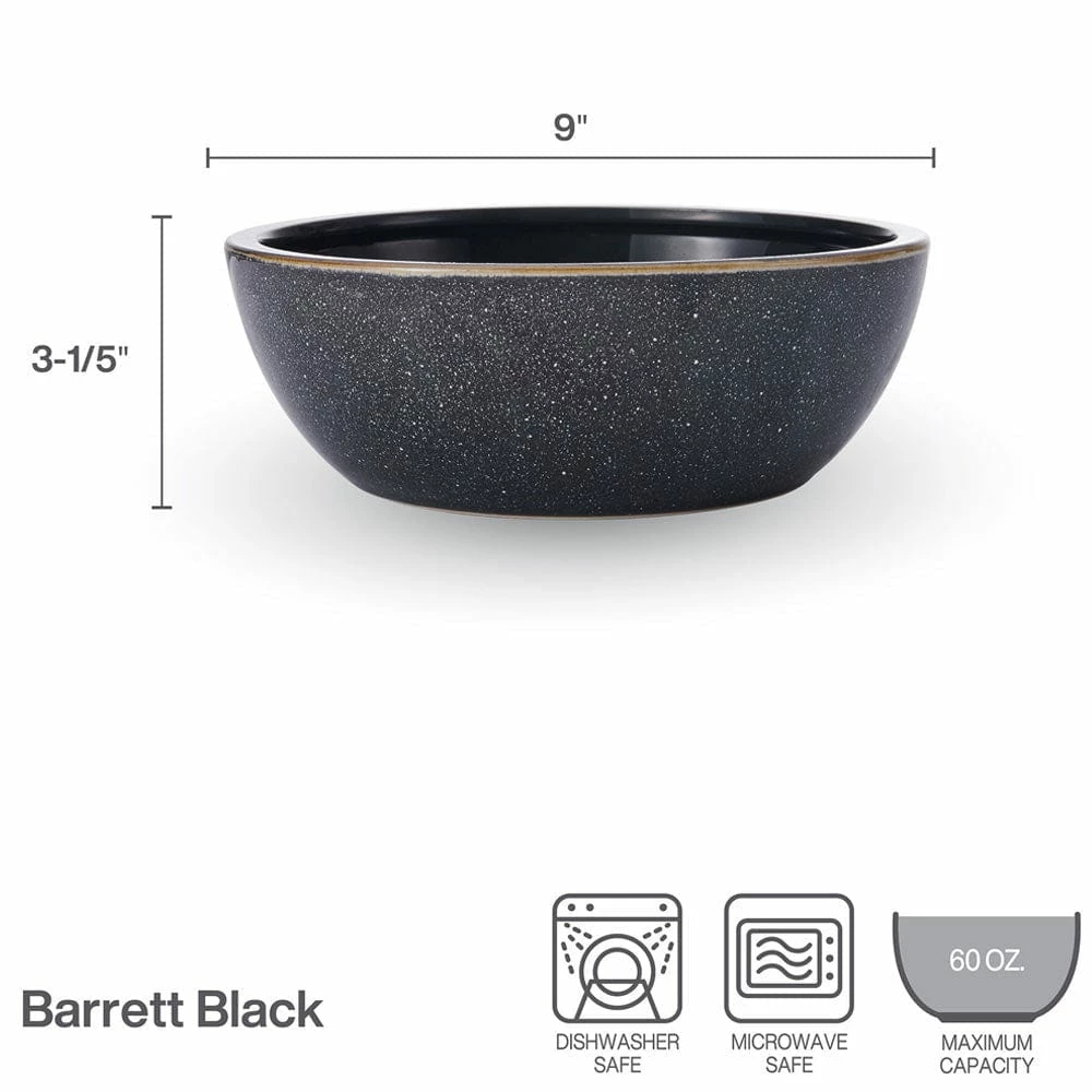 Best Pirce 😍 Mikasa® Barrett Black Vegetable Serve Bowl 🎉 6 Best Pirce 😍 Mikasa® Barrett Black Vegetable Serve Bowl 🎉 - Image 4