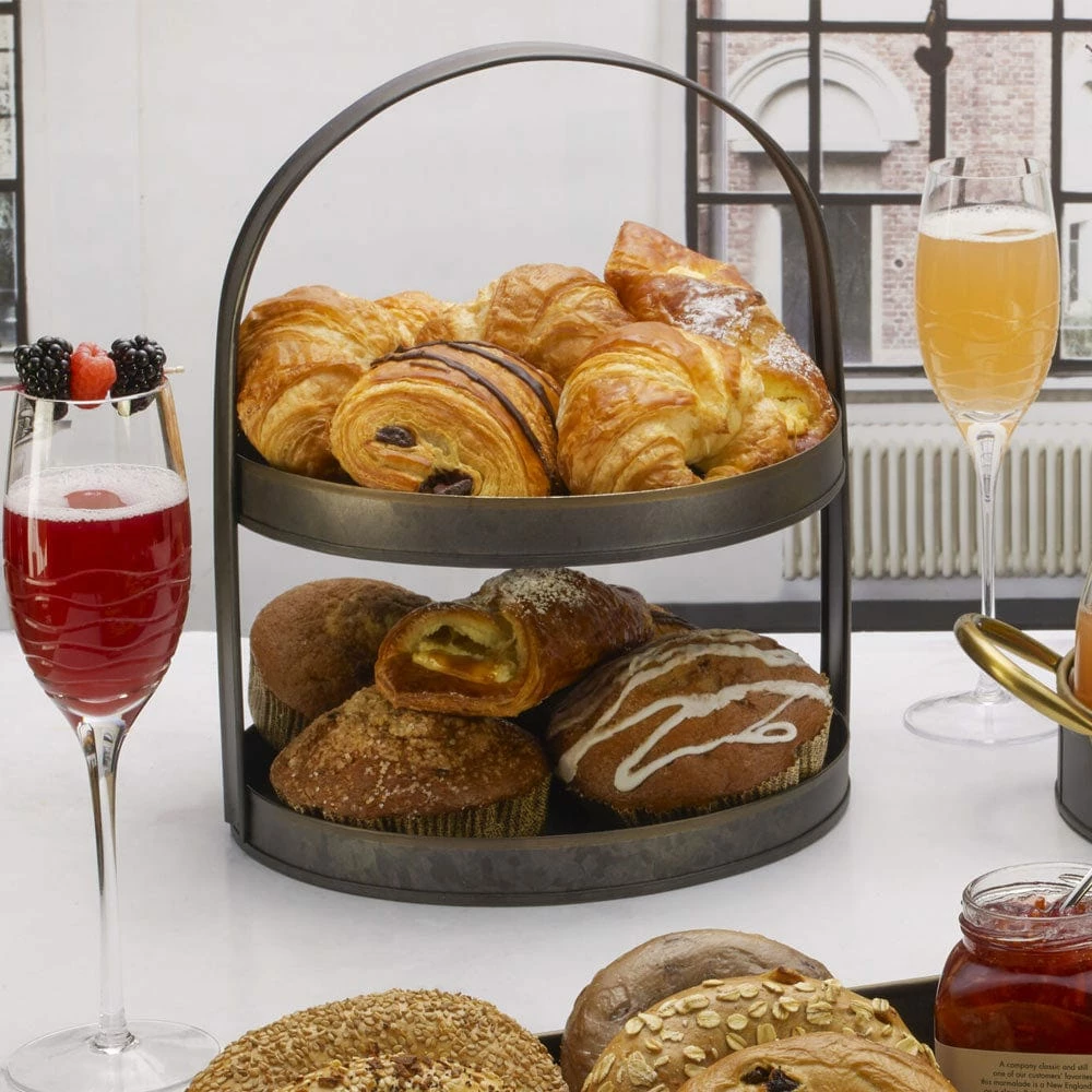 Best reviews of 🥰 Towle® Living Black Galvanized 2 Tier Serving Tray 🛒 4 Best reviews of 🥰 Towle® Living Black Galvanized 2 Tier Serving Tray 🛒 - Image 2