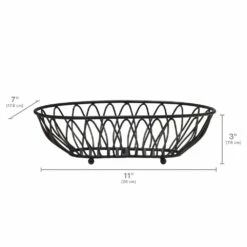 Brand new ✨ Gourmet Basics® Dahlia Oval Bread Basket 🎁 -Deals serveware Store dahlia oval bread basket 5288637 4