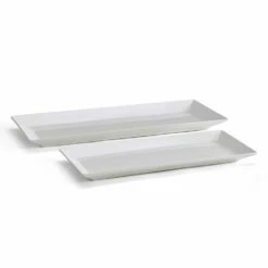 Promo 🧨 Mikasa® Delray Set of 2 Bread Trays ✔️