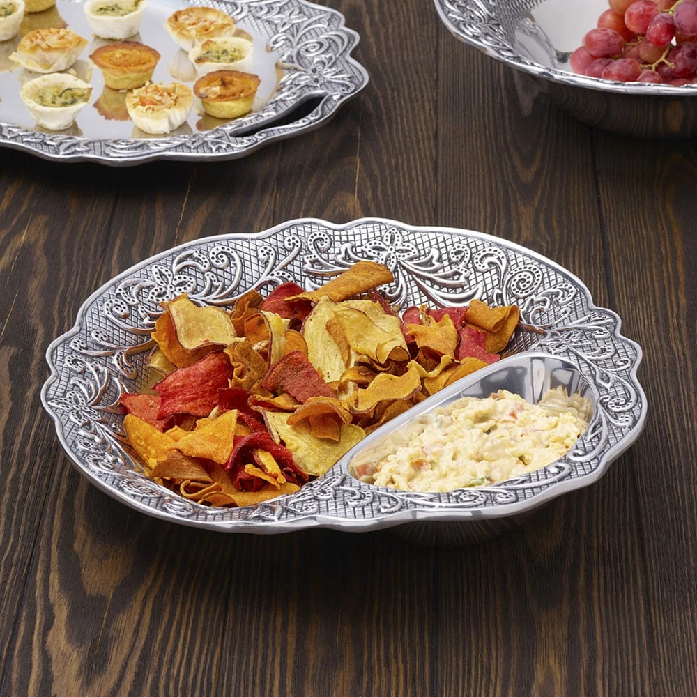 Coupon ❤️ Wilton Armetale® English Cottage Chip and Dip Serve Bowl 🎁 4 Coupon ❤️ Wilton Armetale® English Cottage Chip and Dip Serve Bowl 🎁 - Image 2