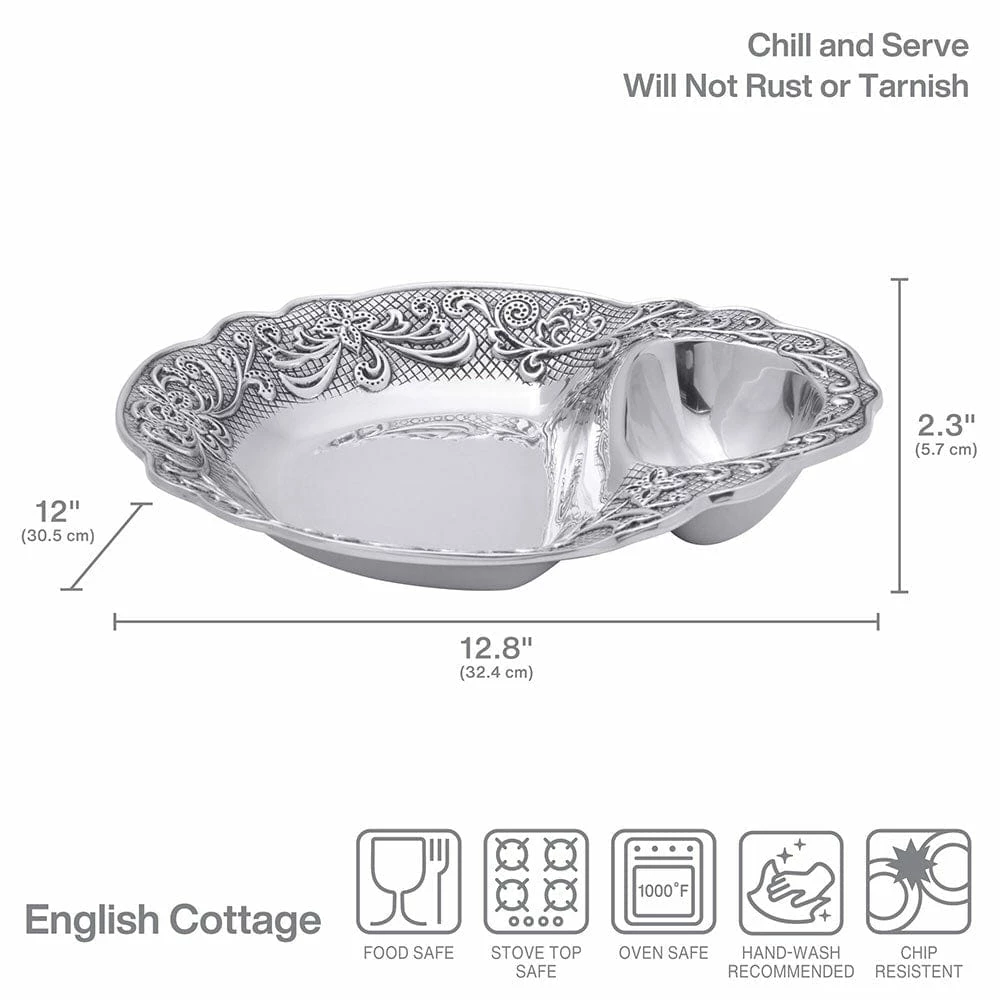 Coupon ❤️ Wilton Armetale® English Cottage Chip and Dip Serve Bowl 🎁 5 Coupon ❤️ Wilton Armetale® English Cottage Chip and Dip Serve Bowl 🎁 - Image 3