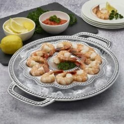 Best reviews of 🤩 Wilton Armetale® Flutes & Pearls Egg Tray 😍 -Deals serveware Store flutes pearls egg tray 272550 3