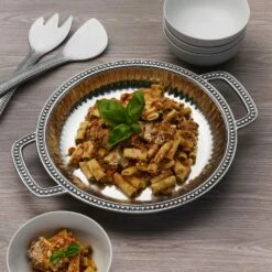 Outlet 🎉 Wilton Armetale® Flutes & Pearls Low Handled Bowl 👏 -Deals serveware Store flutes pearls low handled bowl 5288828 3