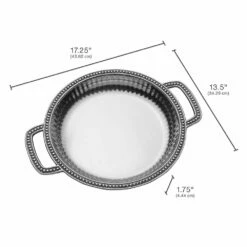 Outlet 🎉 Wilton Armetale® Flutes & Pearls Low Handled Bowl 👏 -Deals serveware Store flutes pearls low handled bowl 5288828 4