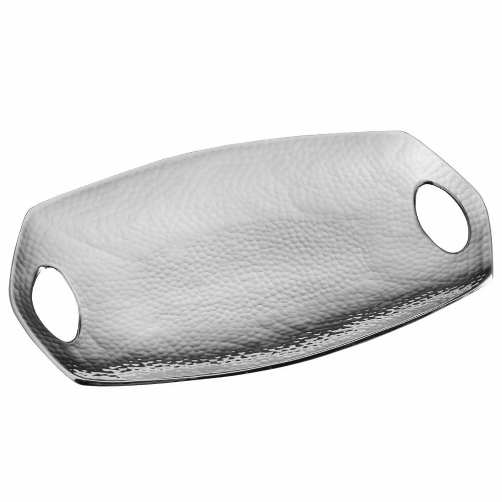 Budget ⭐ Towle® 🔨 Hammersmith Rectangular Tray With Handles 🎁 3 Budget ⭐ Towle® 🔨 Hammersmith Rectangular Tray With Handles 🎁