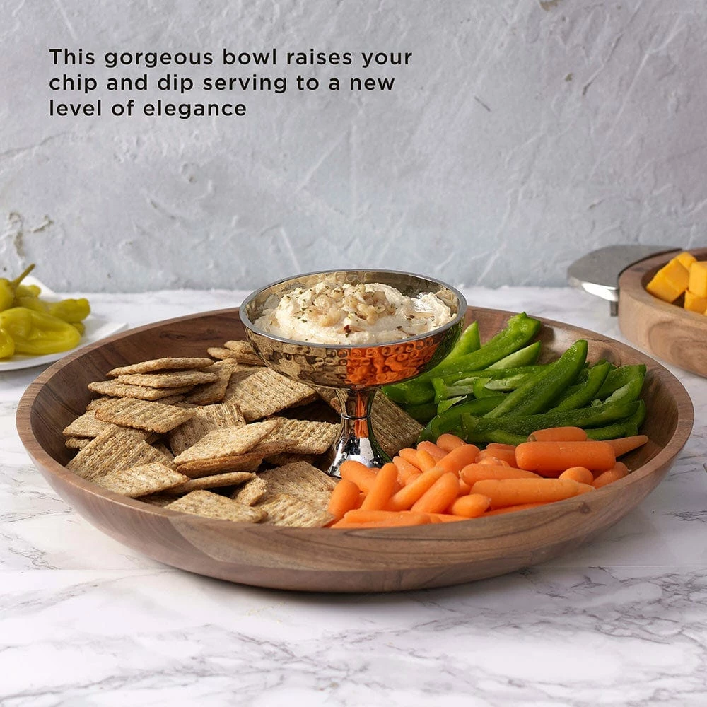 Deals 😀 Towle® 🔨 Hammersmith Wood Chip and Dip 😍 4 Deals 😀 Towle® 🔨 Hammersmith Wood Chip and Dip 😍 - Image 2