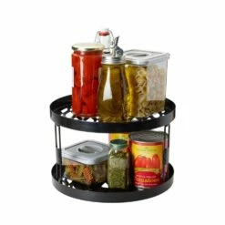 Best Sale 🥰 Gourmet Basics® Haven 2 Tier Lazy Susan Turntable 👍 -Deals serveware Store haven 2 tier lazy susan turntable 5262162 4