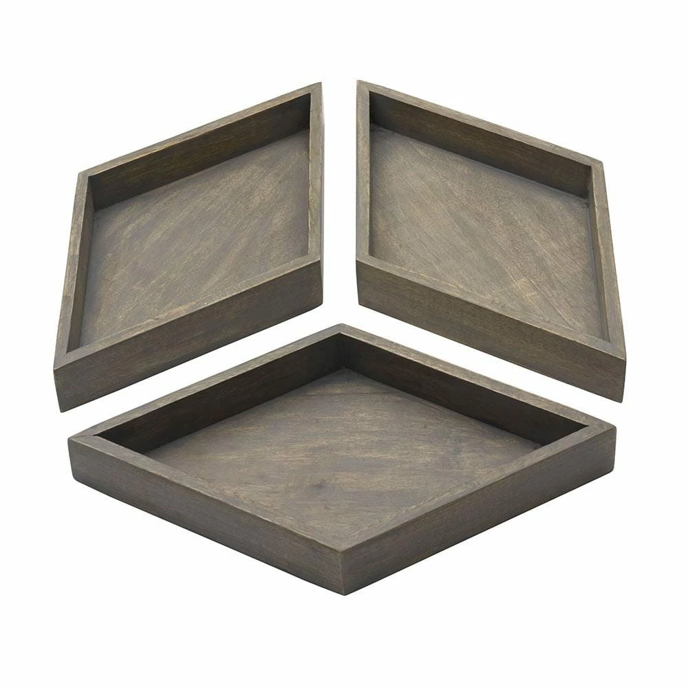 Top 10 😉 Gourmet Basics® Hexagon 4 Piece Mango Wood Tray Set 🌟 8 Top 10 😉 Gourmet Basics® Hexagon 4 Piece Mango Wood Tray Set 🌟 - Image 6