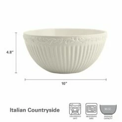 Flash Sale 👏 Mikasa® Italian Countryside® 10 Inch Serve Bowl 😍 -Deals serveware Store italian countryside 10 inch serve bowl 5085633 4