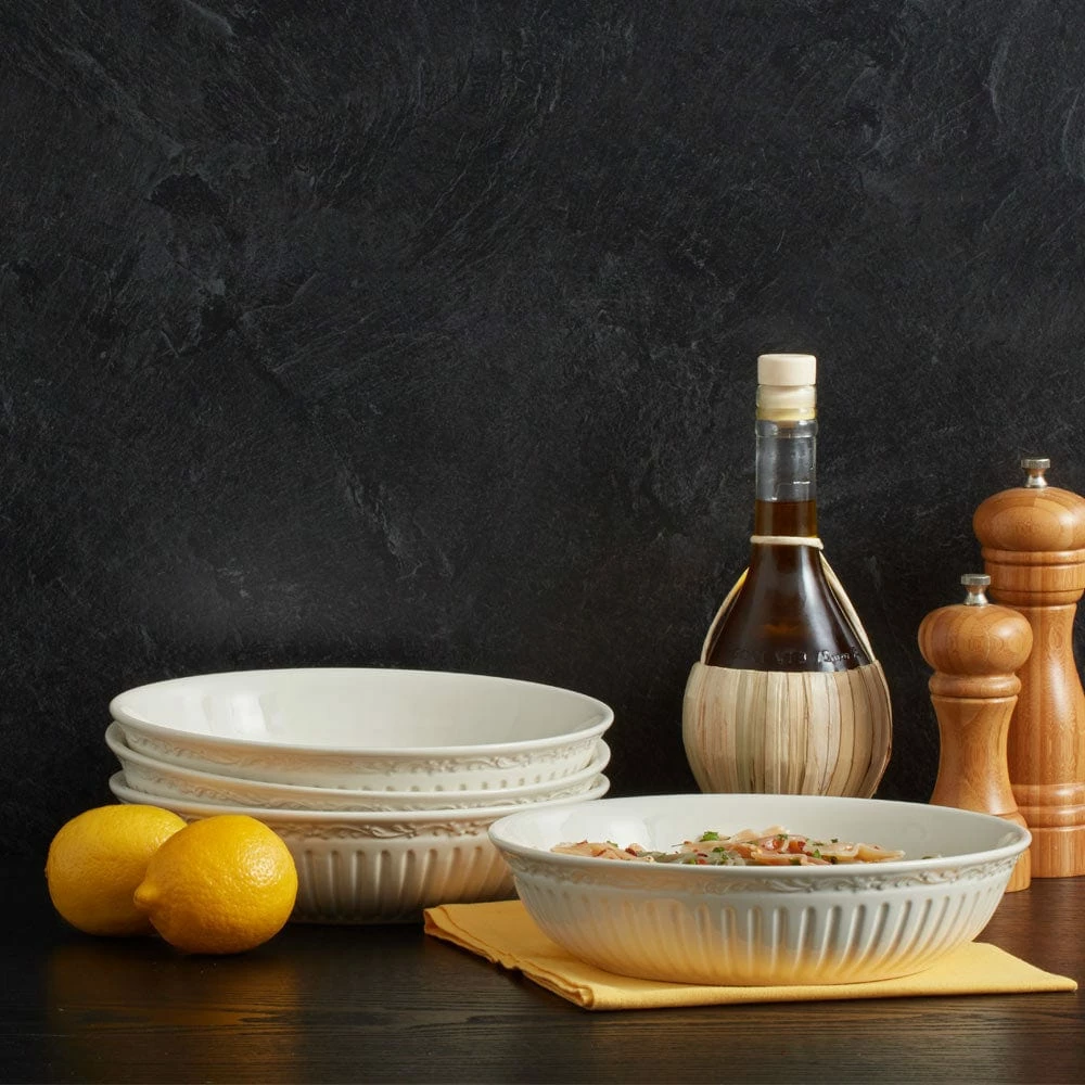 New ✔️ Mikasa® Italian Countryside® Set of 4 Individual Pasta Bowls 😉 4 New ✔️ Mikasa® Italian Countryside® Set of 4 Individual Pasta Bowls 😉 - Image 2