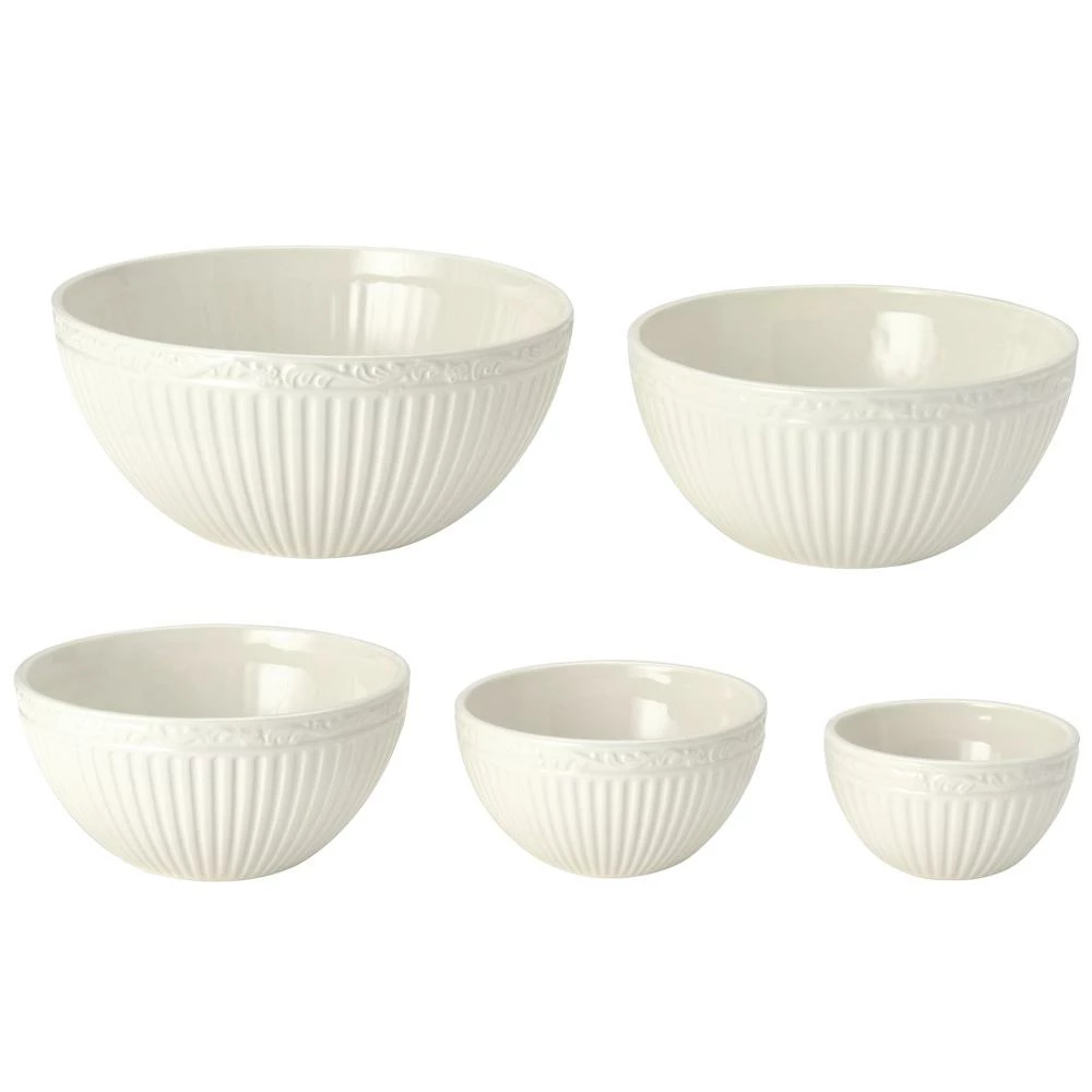 New 🔥 Mikasa® Italian Countryside® Stacking Bowls, Set of 5 ❤️ 4 New 🔥 Mikasa® Italian Countryside® Stacking Bowls, Set of 5 ❤️ - Image 2