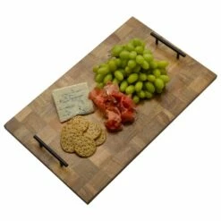 New 🛒 Gourmet Basics® Mango Wood Checkered Serve Tray, 21 Inch 😀 -Deals serveware Store mango wood checkered serve tray 21 inch 5274633 5