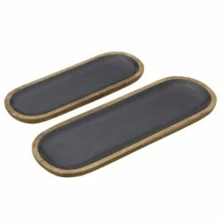 Buy ⌛ Mikasa® Mango Wood Set of 2 Serving Platters 😀