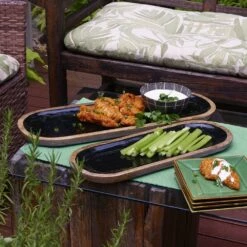 Buy ⌛ Mikasa® Mango Wood Set of 2 Serving Platters 😀 -Deals serveware Store mango wood set of 2 serving platters 5271462 3