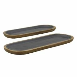 Buy ⌛ Mikasa® Mango Wood Set of 2 Serving Platters 😀 -Deals serveware Store mango wood set of 2 serving platters 5271462 5