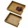 Cheap ✨ Gourmet Basics® Medina Set of 2 Wood Trays ⭐ 2 Cheap ✨ Gourmet Basics® Medina Set of 2 Wood Trays ⭐ -Deals serveware Store medina set of 2 indian elm wood trays 5286831 1