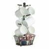 Outlet 🔔 Gourmet Basics® Mug Tree Stand with Basket 🤩 2 Outlet 🔔 Gourmet Basics® Mug Tree Stand with Basket 🤩 -Deals serveware Store mug tree stand with basket 5172783 1