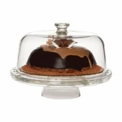 Best Pirce 😍 Mikasa® Napoli 4 In 1 Cake Plate with Dome 🤩 -Deals serveware Store napoli 4 in 1 cake plate with dome 5272075 2