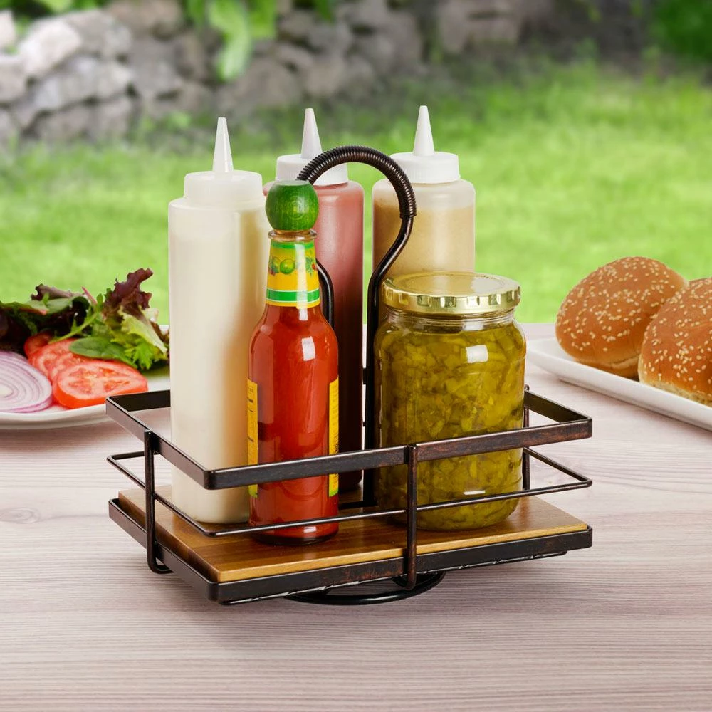 Outlet ❤️ Gourmet Basics® Nova Rotating Condiment Caddy ✔️ 7 Outlet ❤️ Gourmet Basics® Nova Rotating Condiment Caddy ✔️ - Image 5