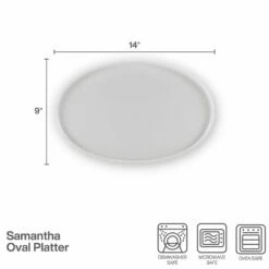Buy 🤩 Mikasa® Samantha Oval Platter 😀 -Deals serveware Store samantha oval platter 5292403 4