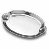 Buy 🎉 Wilton Armetale® Scallop Handle Oval Tray 👏 -Deals serveware Store scallop handle oval tray 356234 1