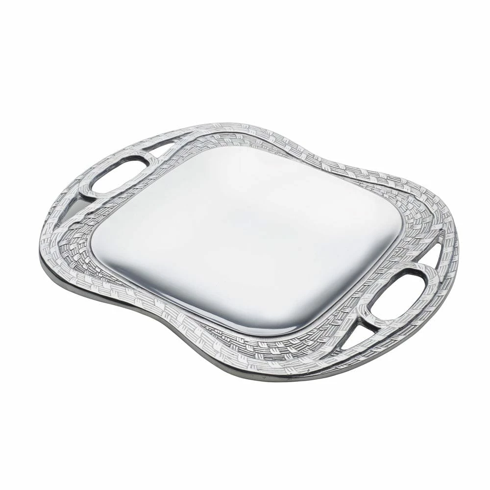 Coupon 🎉 Wilton Armetale® Sweetgrass Medium Square Tray ❤️ 4 Coupon 🎉 Wilton Armetale® Sweetgrass Medium Square Tray ❤️ - Image 2