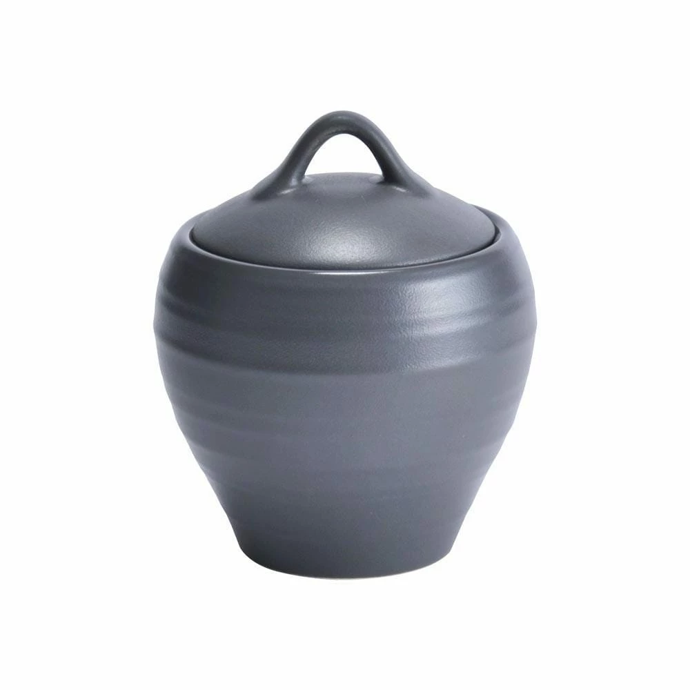 Brand new 💯 Mikasa® Swirl Graphite Sugar Bowl 🌟 3 Brand new 💯 Mikasa® Swirl Graphite Sugar Bowl 🌟