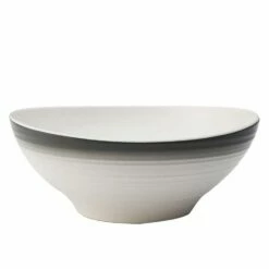 Deals 💯 Mikasa® Swirl Ombre Graphite Vegetable Bowl 😉