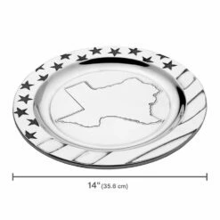 Flash Sale 🔔 Wilton Armetale® Texas Stars and Stripes Large Round Tray ✨ -Deals serveware Store texas stars and stripes large round tray 5269303 3