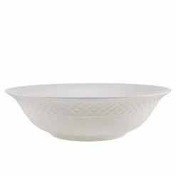 Discount 🔔 Mikasa® Trellis White Flared Vegetable Serve Bowl 🤩