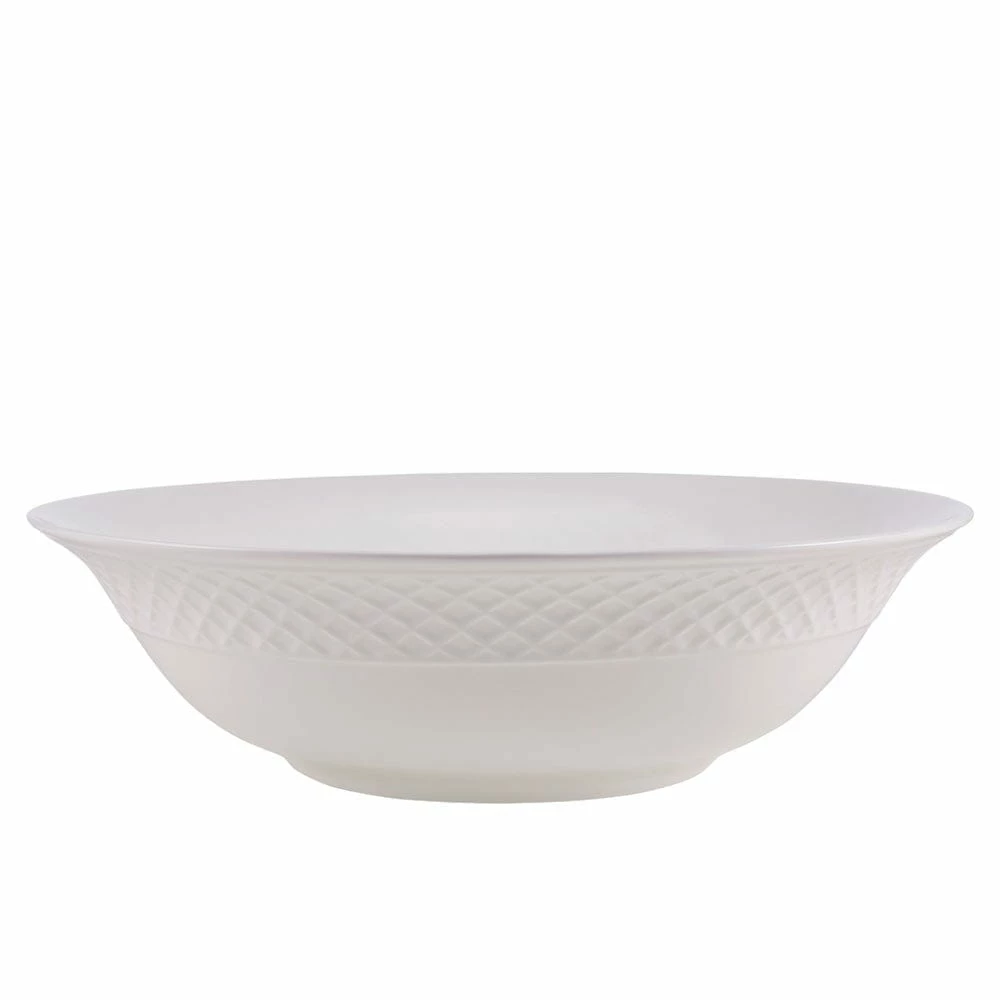Discount 🔔 Mikasa® Trellis White Flared Vegetable Serve Bowl 🤩 3 Discount 🔔 Mikasa® Trellis White Flared Vegetable Serve Bowl 🤩