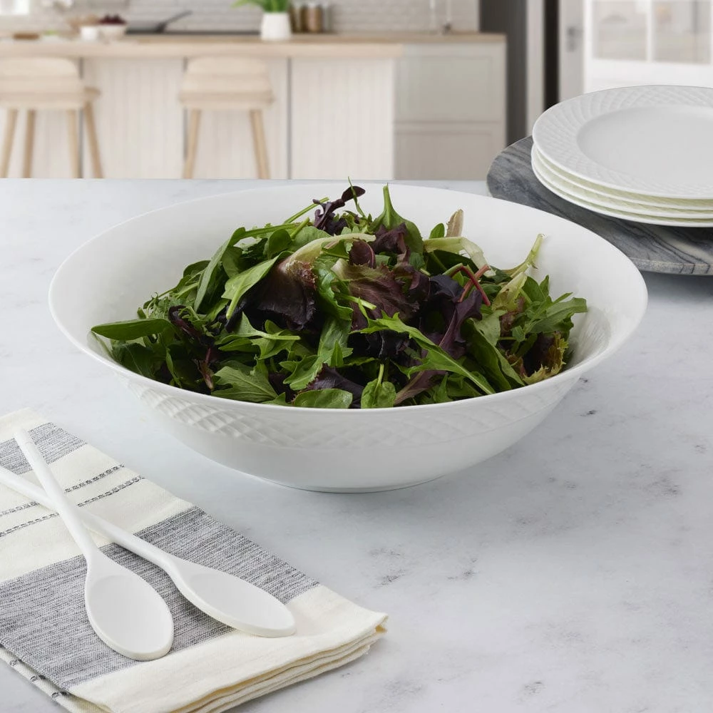 Discount 🔔 Mikasa® Trellis White Flared Vegetable Serve Bowl 🤩 5 Discount 🔔 Mikasa® Trellis White Flared Vegetable Serve Bowl 🤩 - Image 3